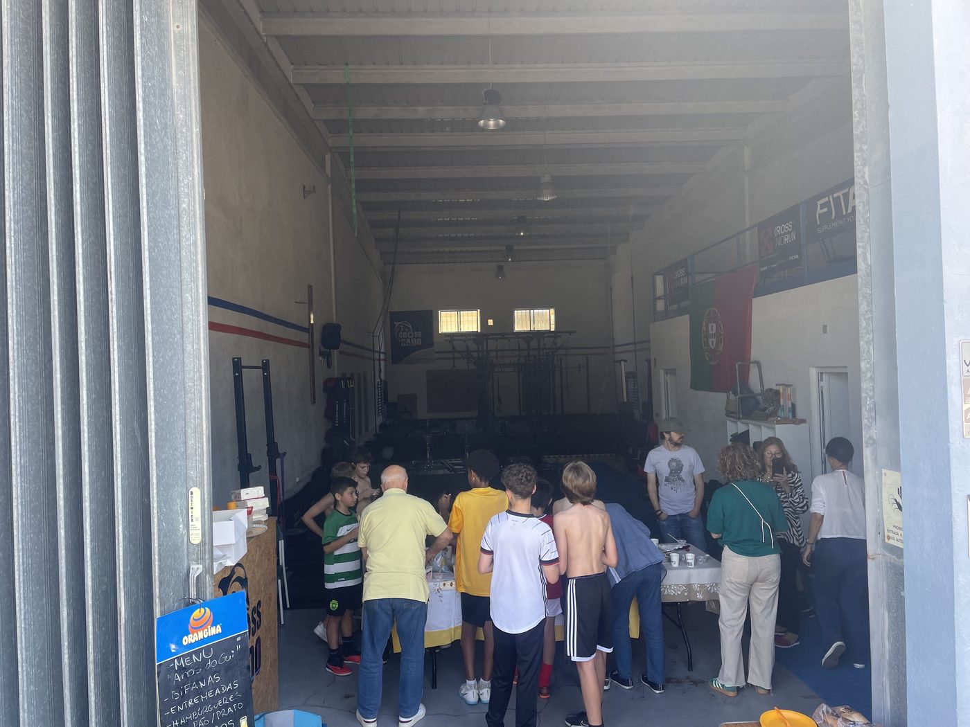 Evento comunitário na box